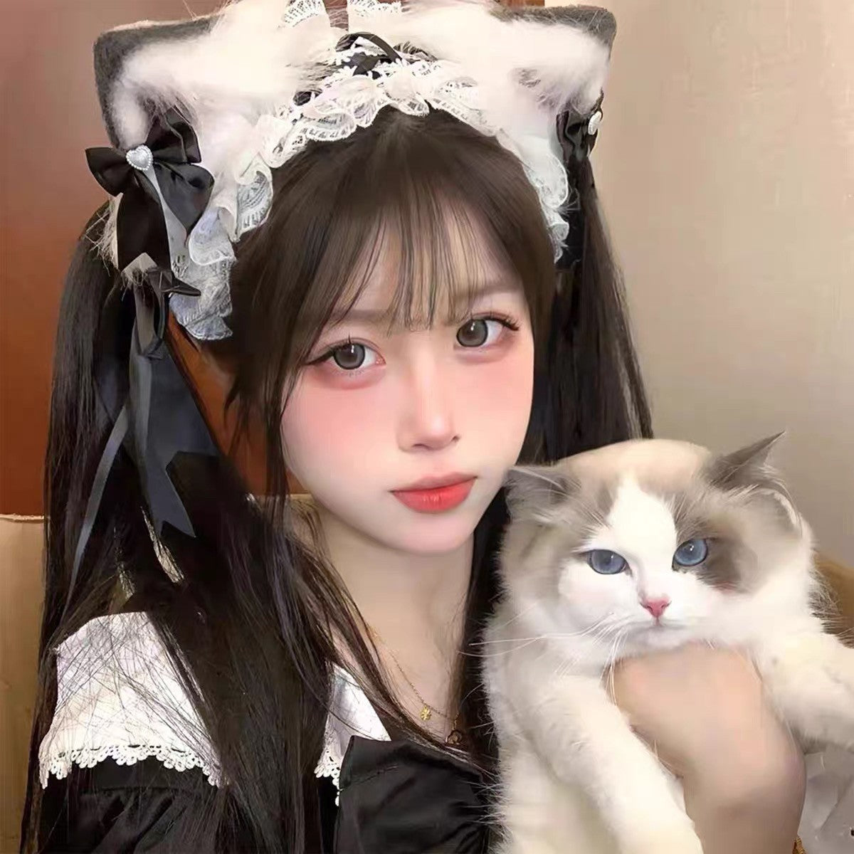 Lolita Cat Ear Clip Set