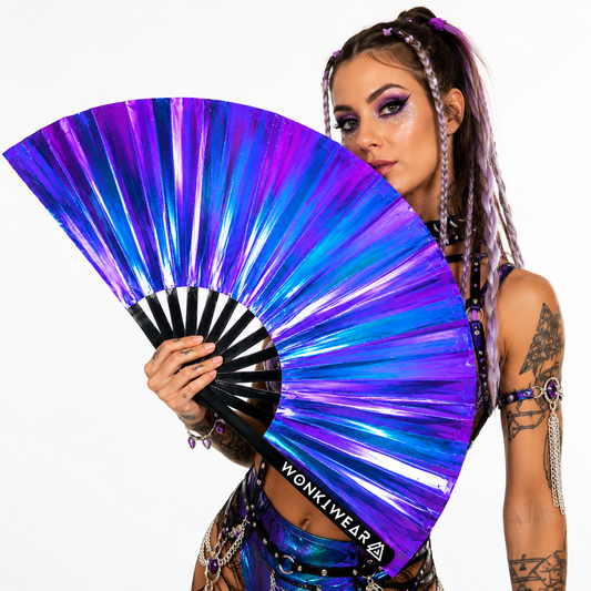 Neptune Galaxy Iridescent Festival Fan