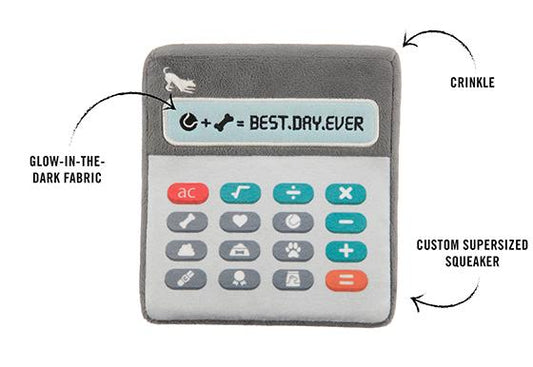 Back To School Doggie Digits Calculator Plush Dog Toy