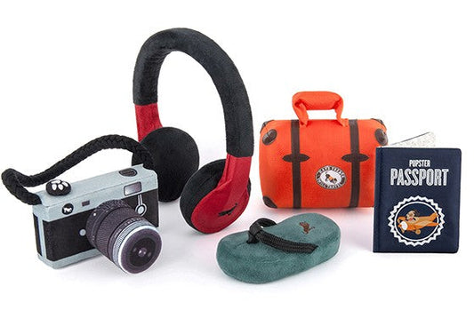Pack and Snack Suitcase Dog Toy