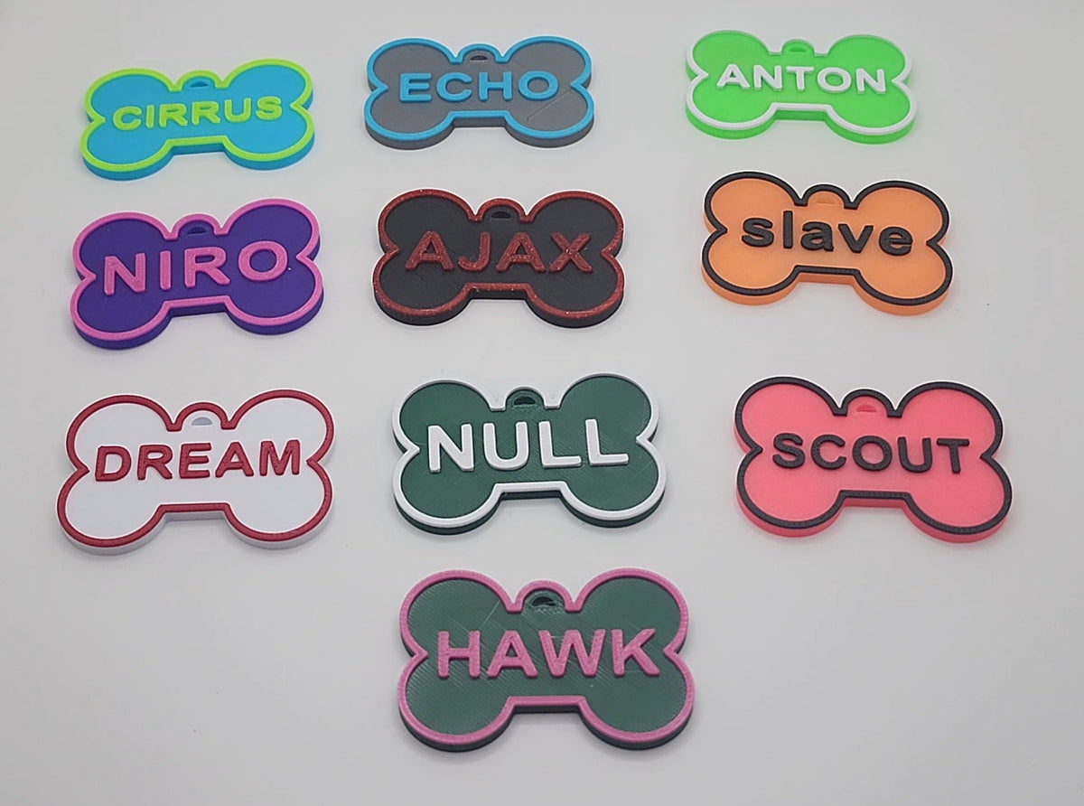 ๐พ High Tech: 3D Printed Pup Bone Name Tags (Includes NFC Chip)