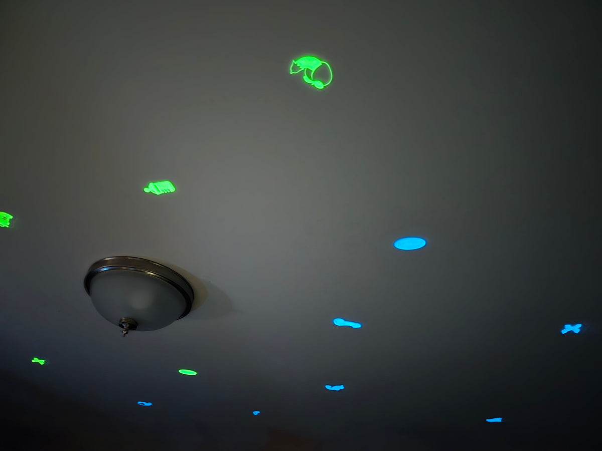 3D Printed Glow-in-the-Dark Ceiling Stickers