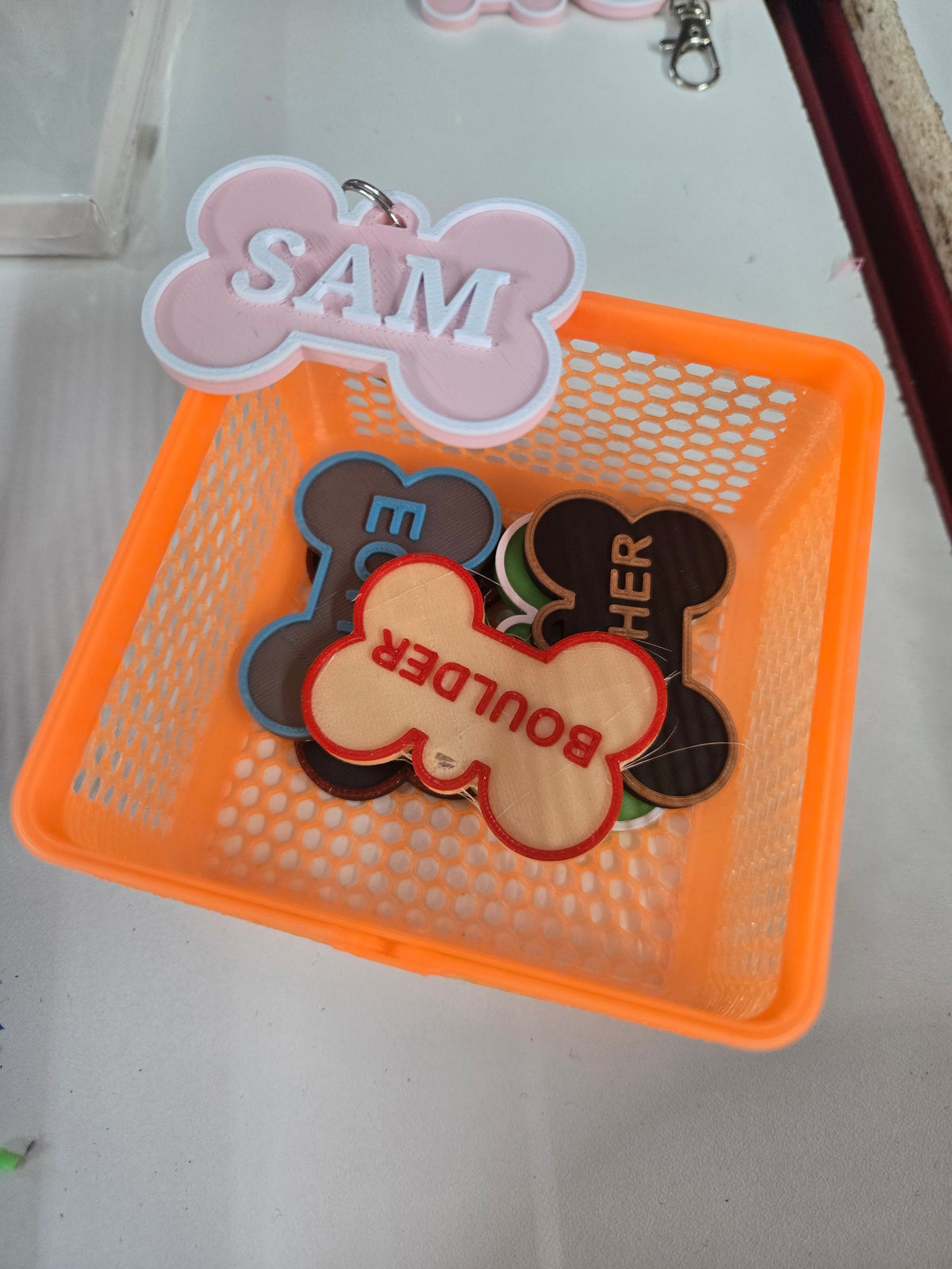 ๐พ High Tech: 3D Printed Pup Bone Name Tags (Includes NFC Chip)