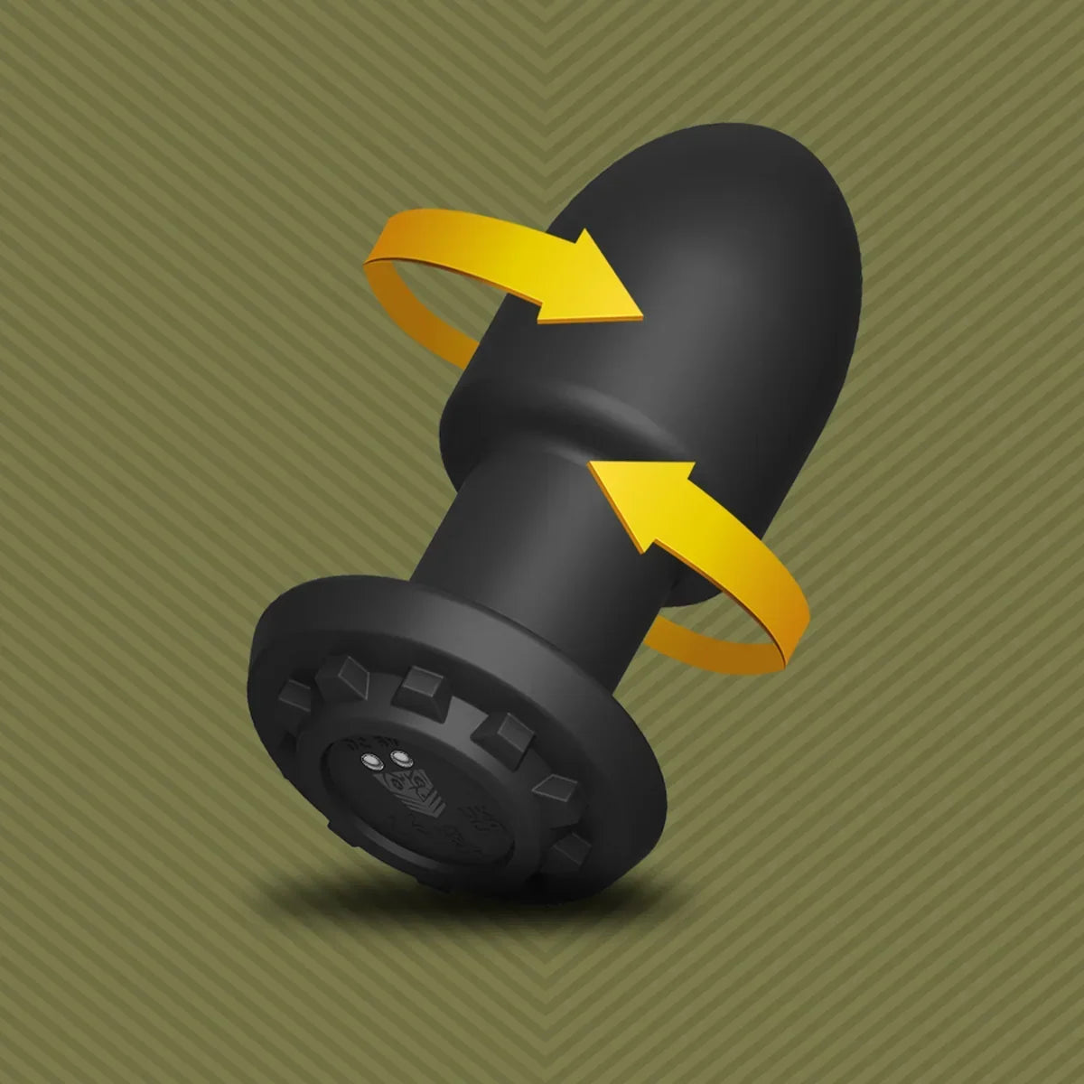 Robo Rimmer Slim Rotating Vibrating Butt Plug with Remote