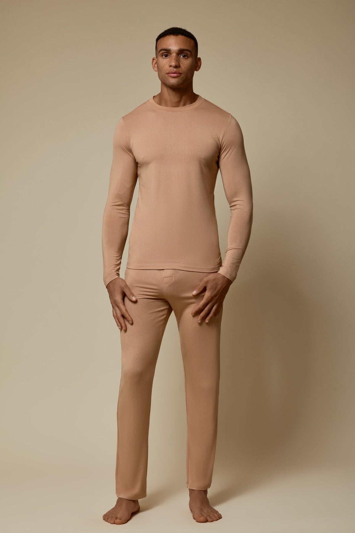 SECOND SKIN WAISTBAND PANT - BRUSH