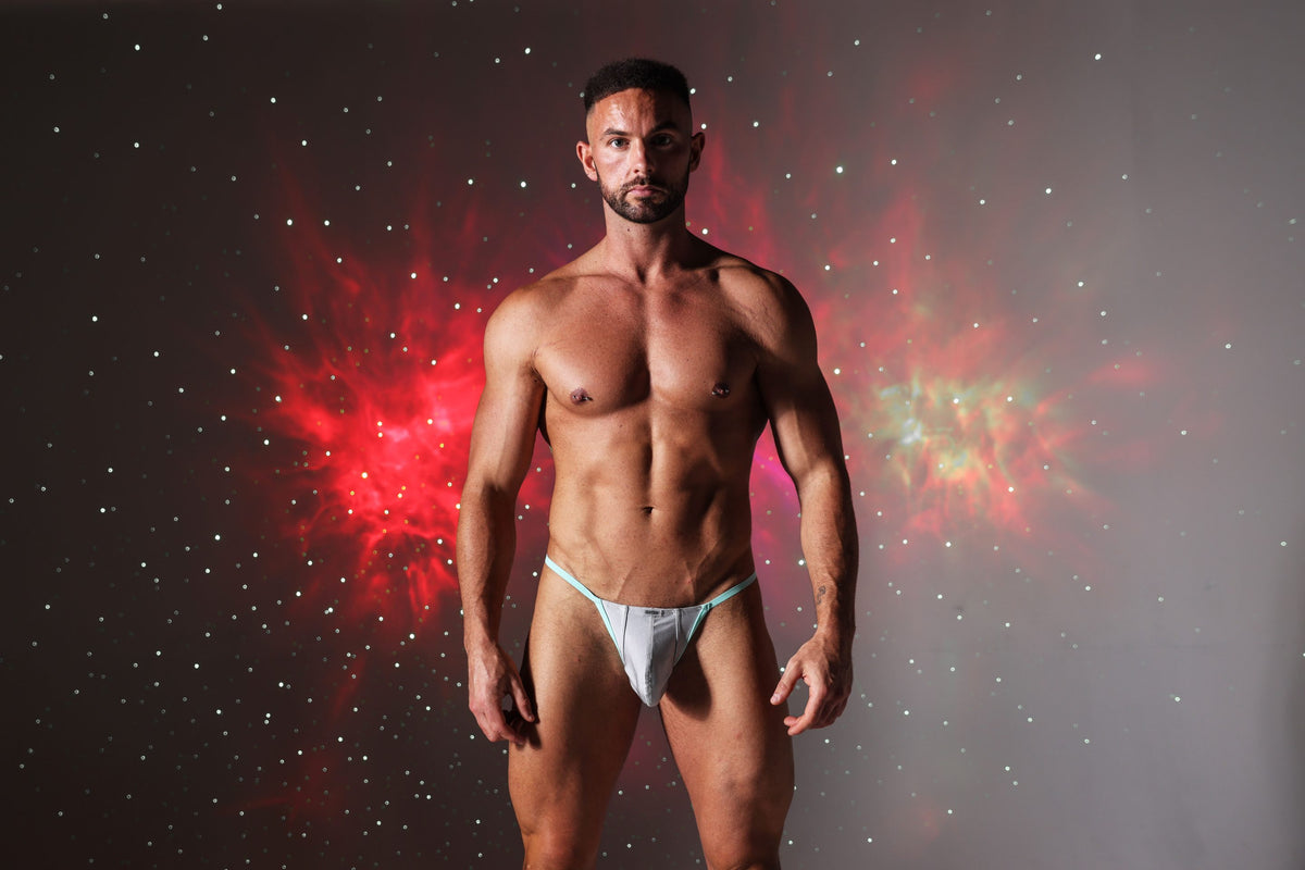 SUKREW G-String Silver Sparkle