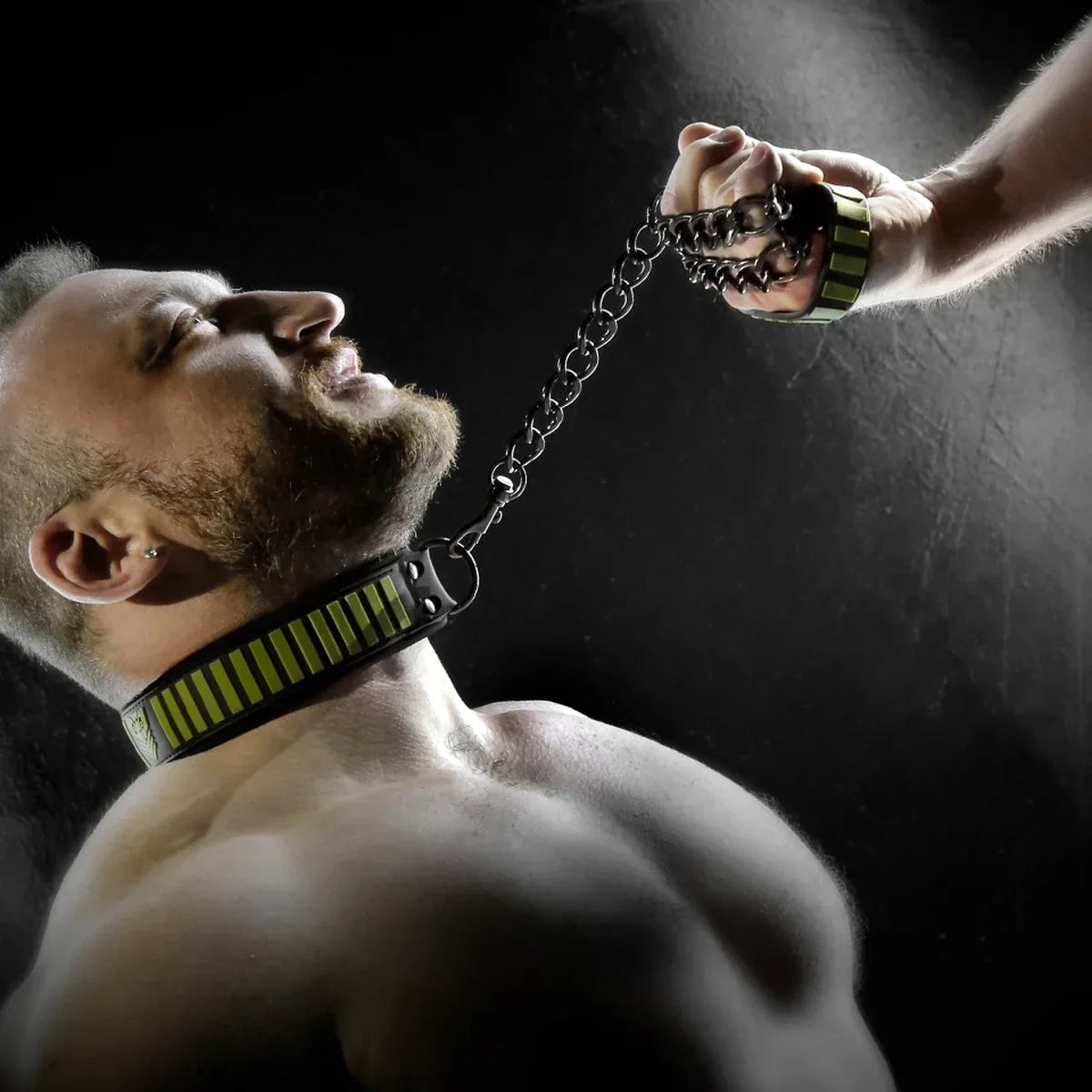 Tactical Velcro Collar and Chain Leash