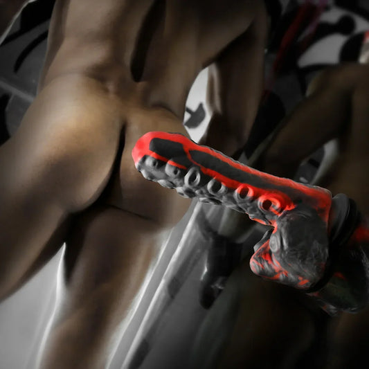 Tendril Thruster Red Thrusting Tentacle Dildo with Remote