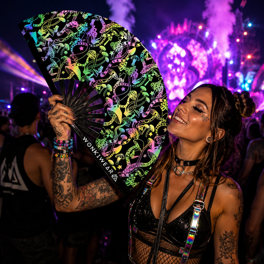 Shrooms XL Reflective Festival Fan