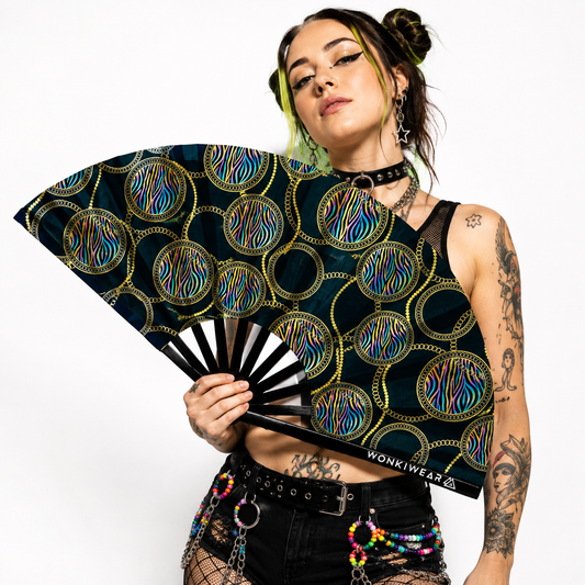 Posh Stuff XL UV Reactive Festival Fan