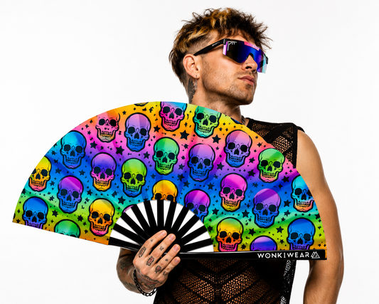 Trick or Treat XL UV Reactive Festival Fan