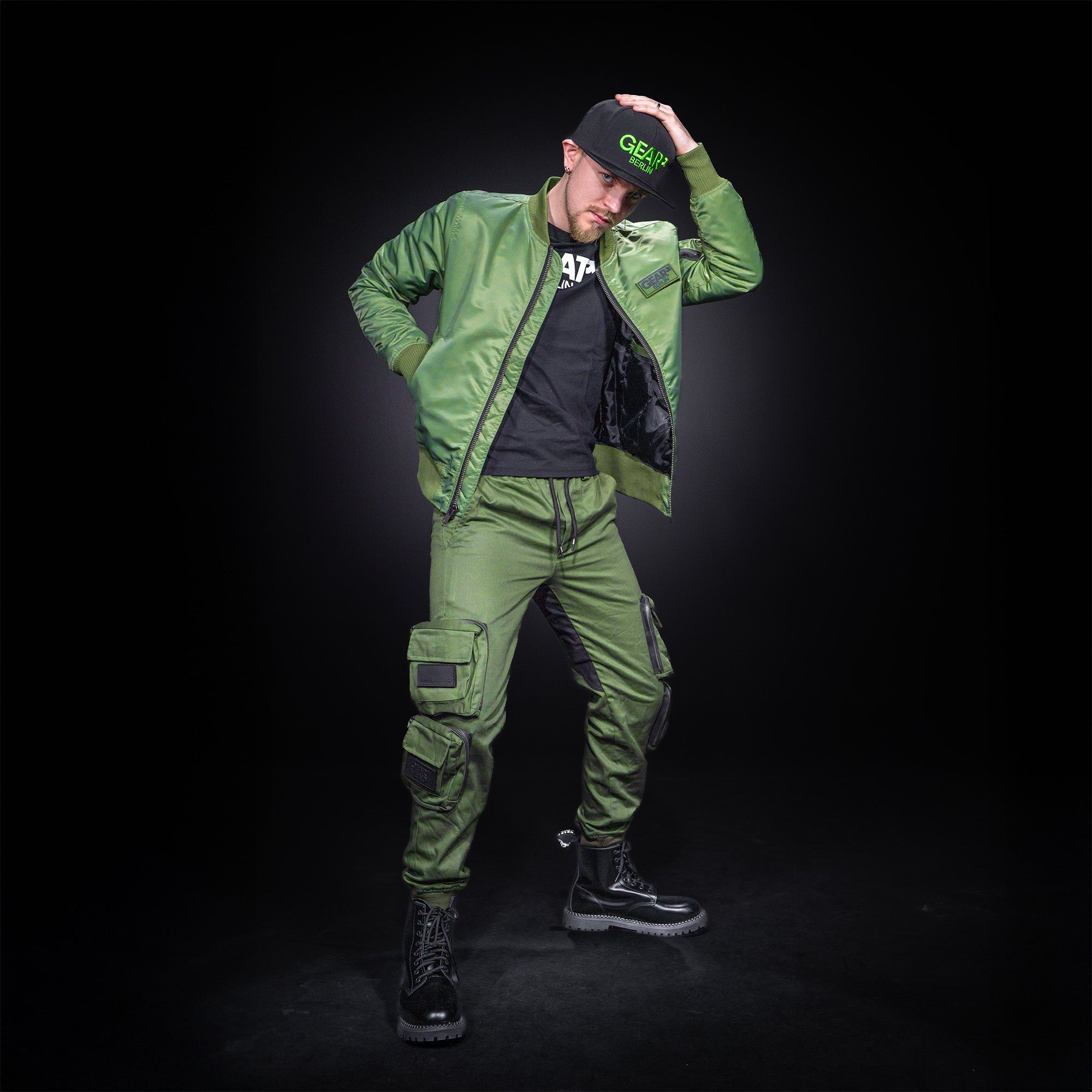 CARGO PANT COTTON GRN