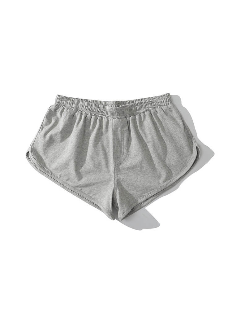Men's Casual Solid Color Cotton Home Shorts