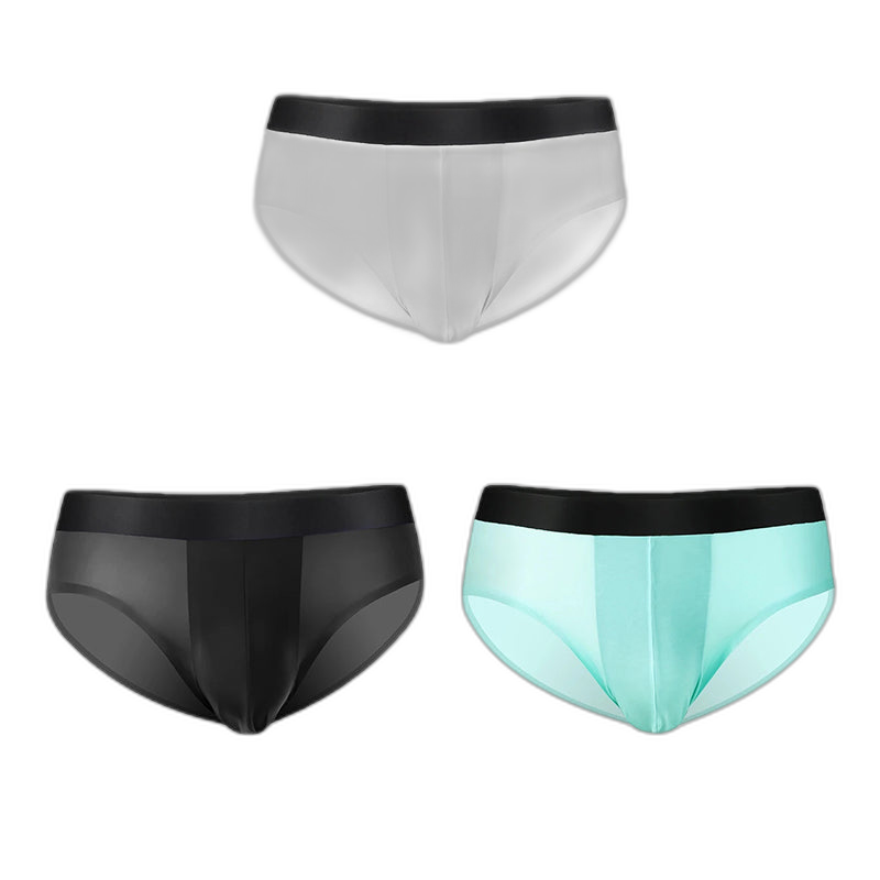 3 Pack Double Layer Silk Snug-fit Men's Underwear
