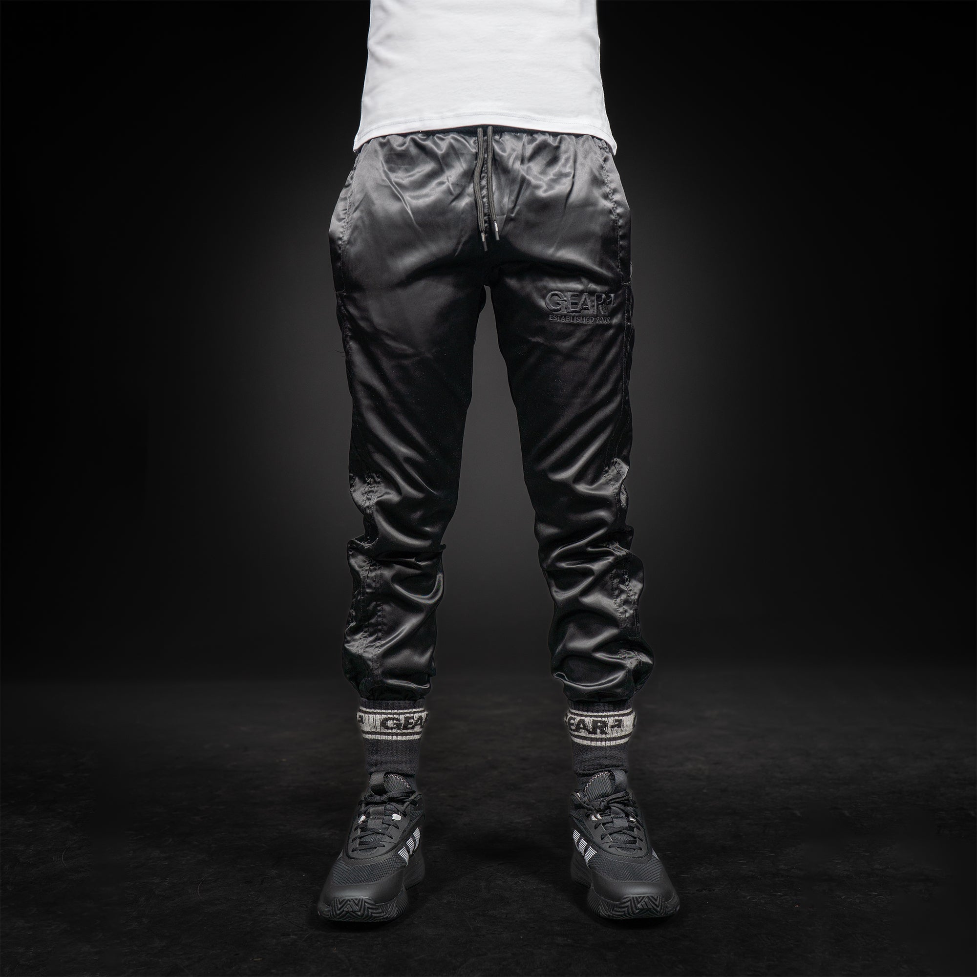 NYLON KINKSTER TRACK PANT BLK