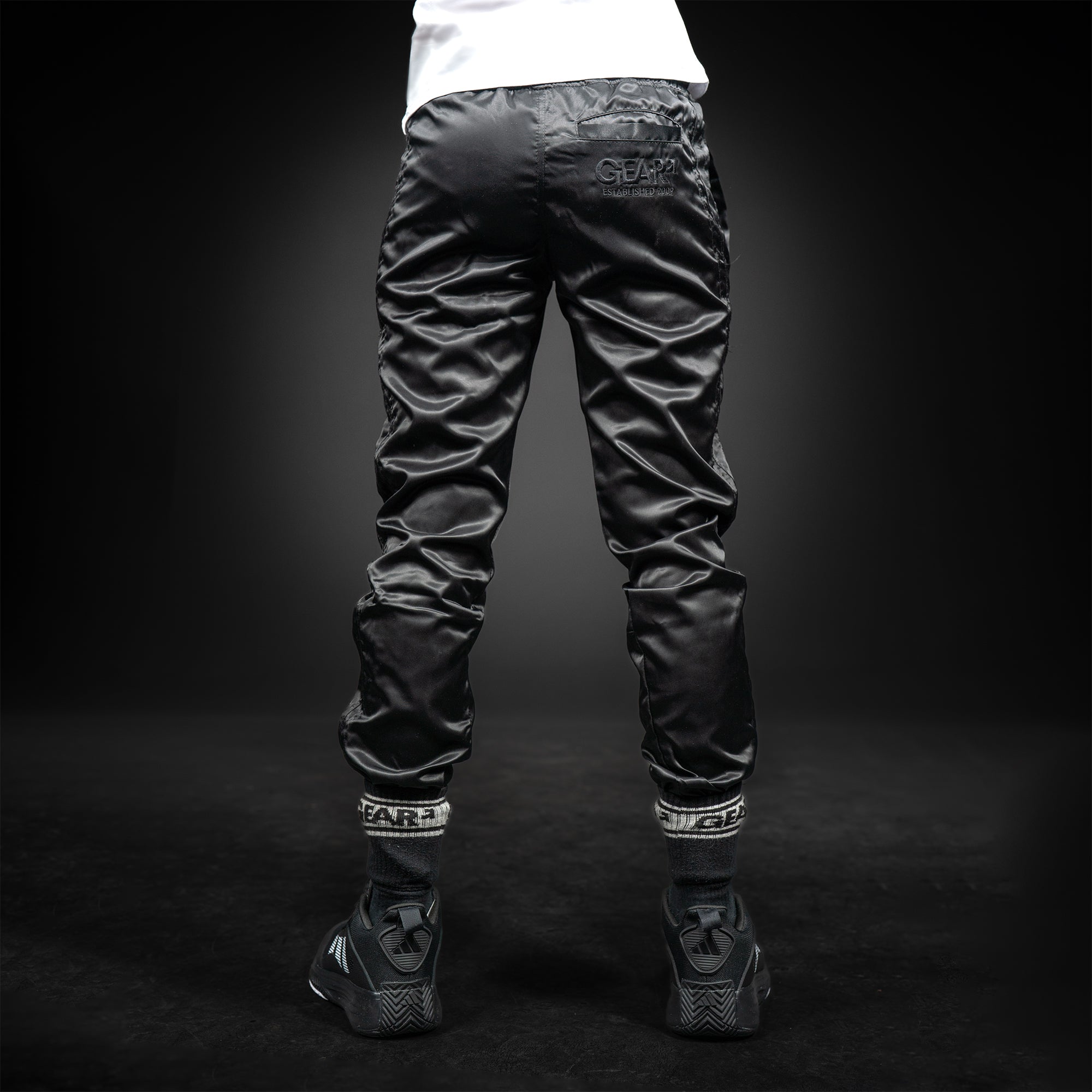 NYLON KINKSTER TRACK PANT BLK