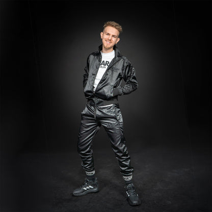 NYLON KINKSTER TRACK JACKET BLK