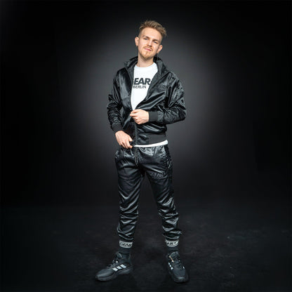 NYLON KINKSTER TRACK JACKET BLK