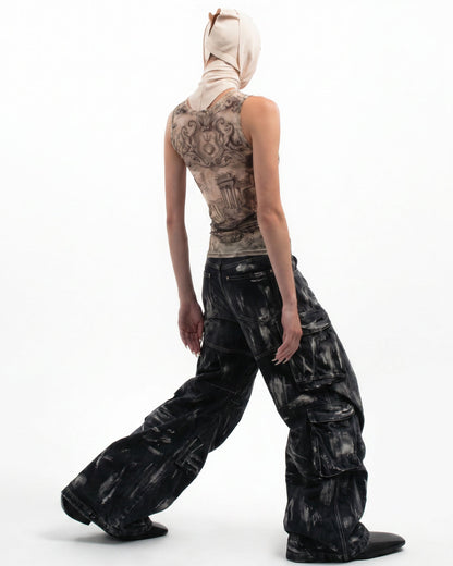 BARREN Series | Apocalyptic Pilgrimage Cargo Wide Pants