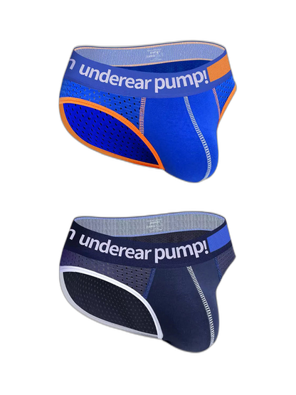 2 Pack Men's Middle-Rise Cotton Sexy Briefs