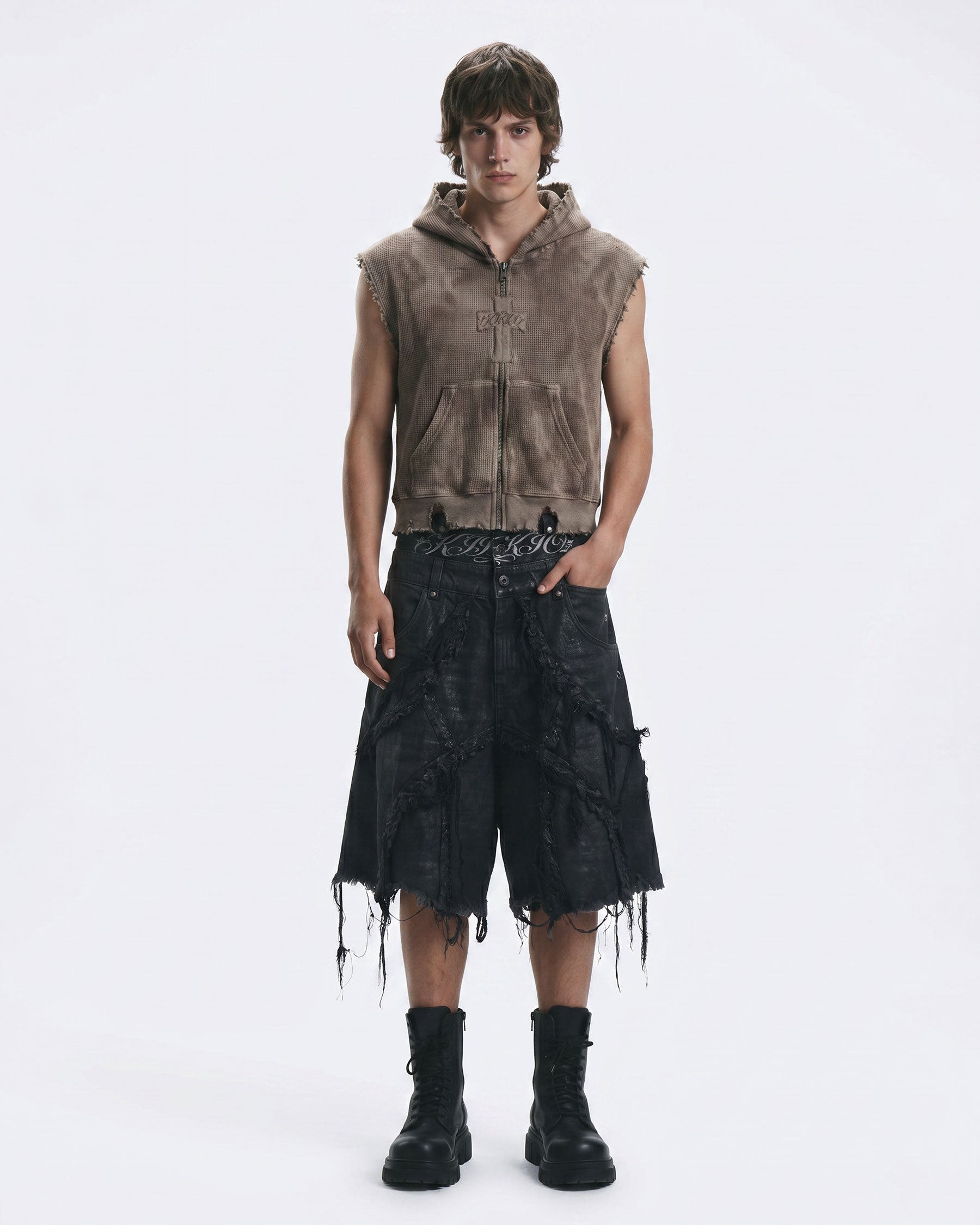 BARREN Series | Apocalyptic Pilgrimage Cross Hooded Vest