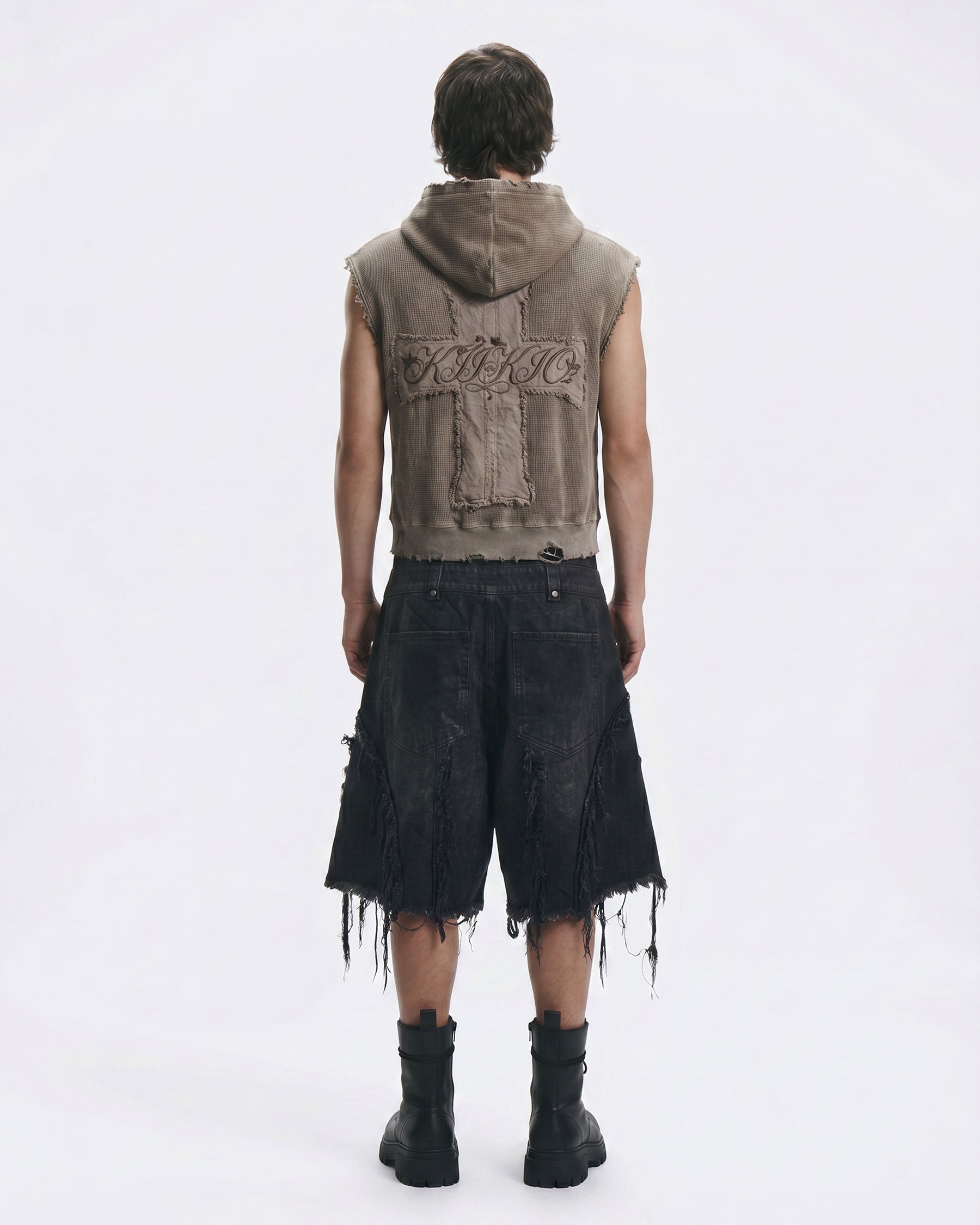 BARREN Series | Apocalyptic Pilgrimage Distressed Wide Shorts