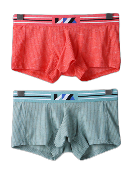 2 Pack Separated Pouch Comfy Mens Boxer Briefs