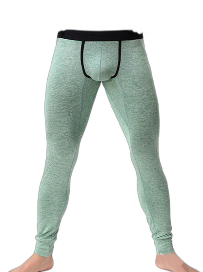 Men's U-Convex Pouch Sexy Base Layer Warm Pants Sleep Pants