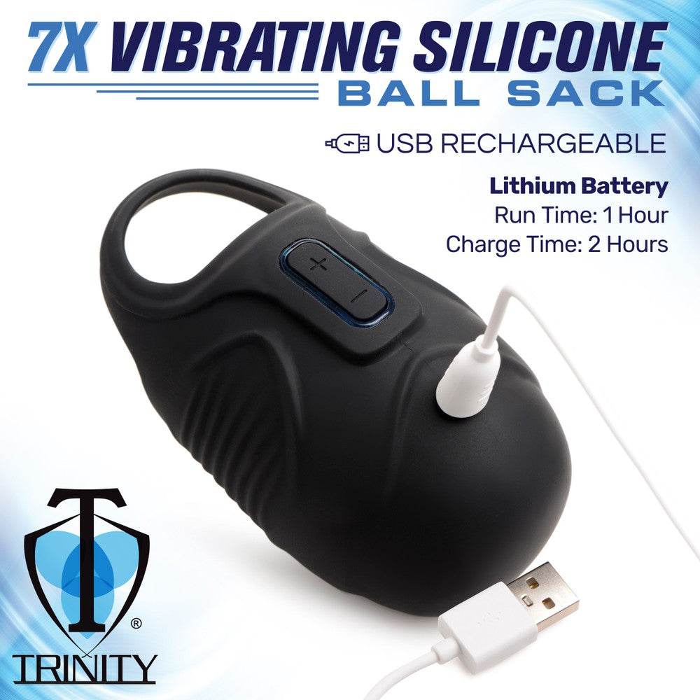 7x Vibrating Silicone Testicle Massager