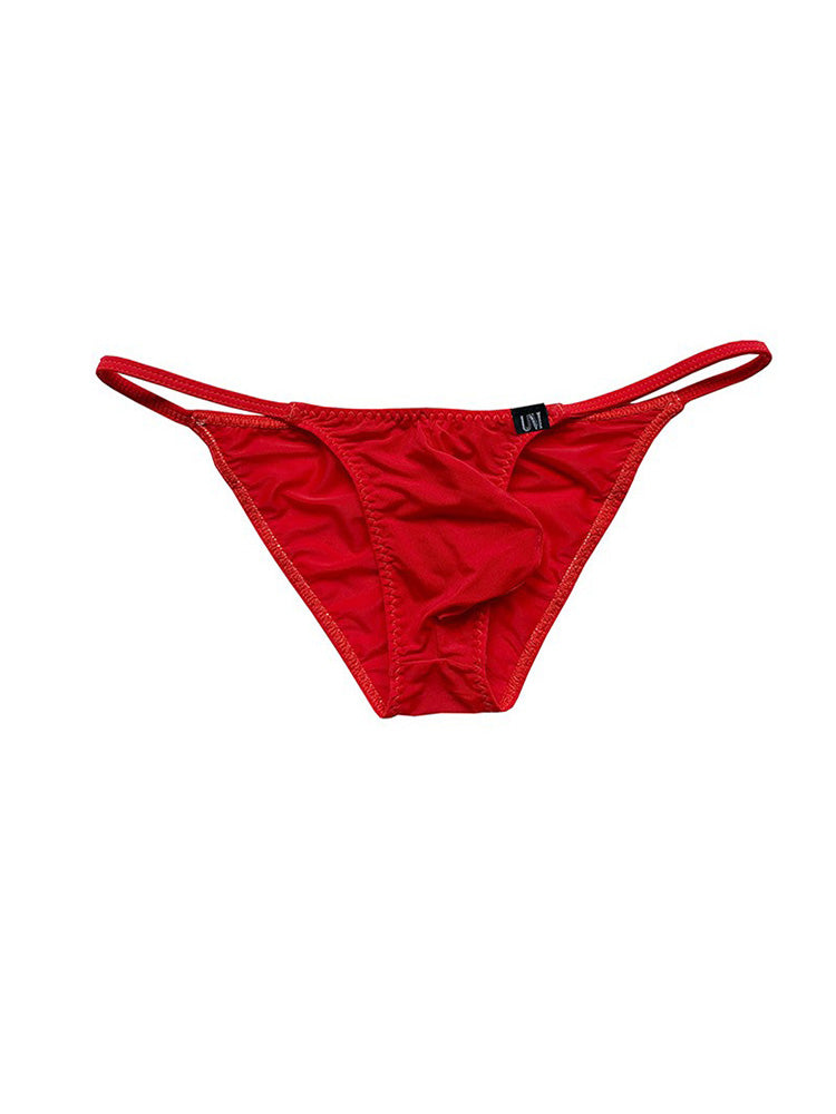 Men's Solid Color Thin Semi Transparent Briefs