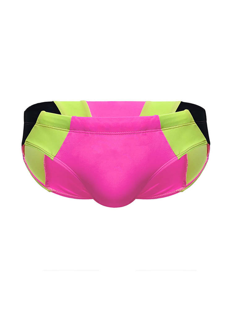 Men's Colorblock Quick Dry Beach Swim Briefs