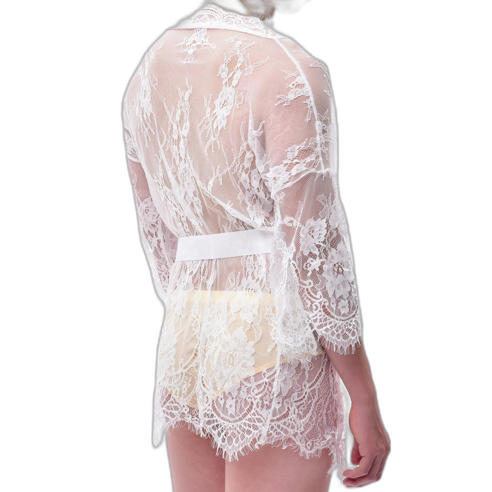 Lace Dreamer Short Floral Male Kimono