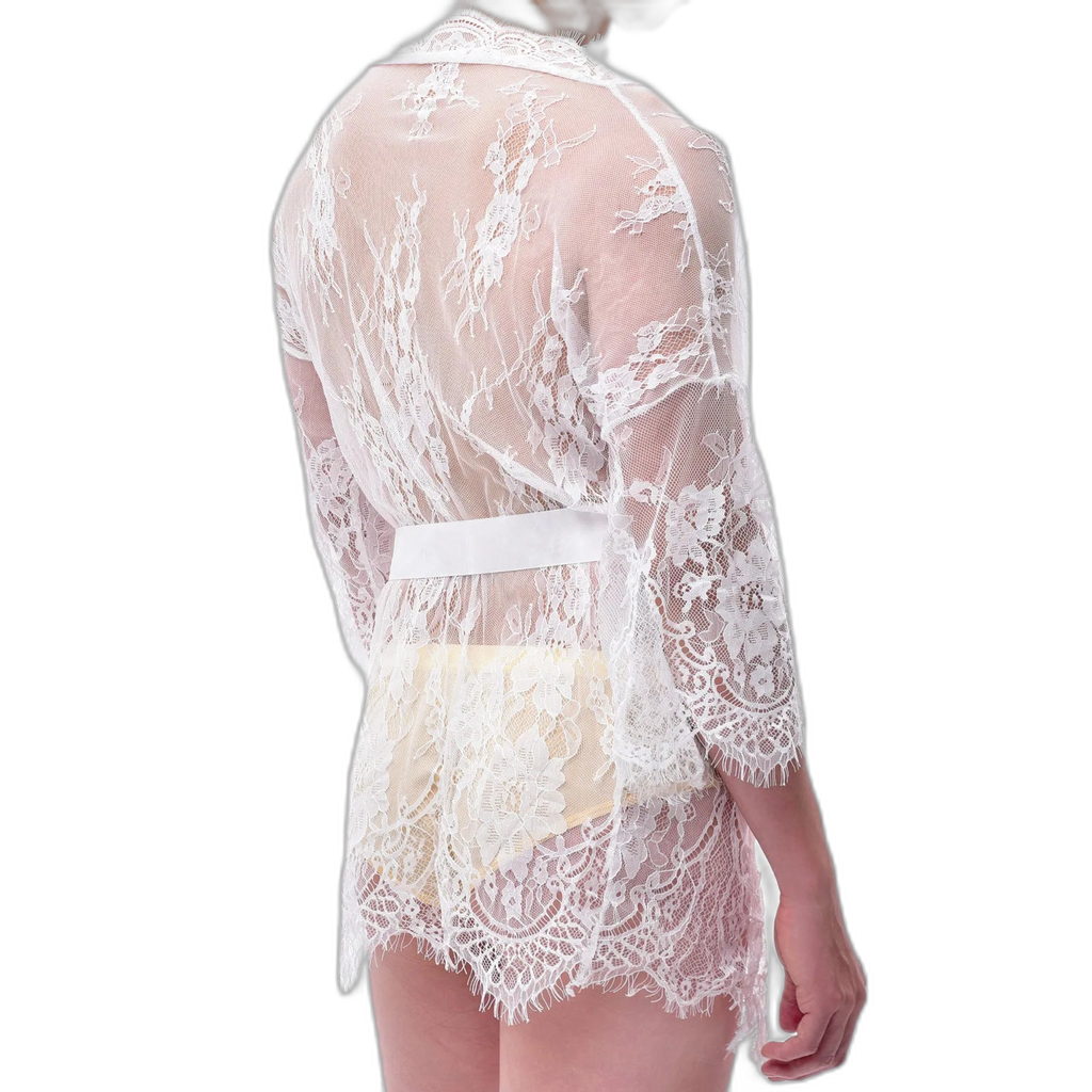 Lace Dreamer Short Floral Male Kimono