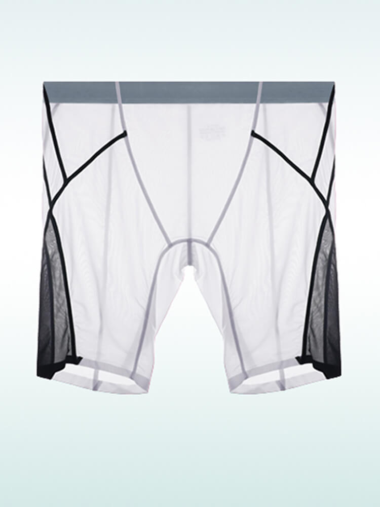 Men's Sports Elongated Breathable Boxer Briefs