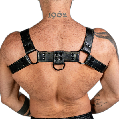 ruff GEAR RAW  Leather Bulldog Harness Black Army
