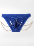Men's Cutout-Butt Design With Chain Detail Briefs