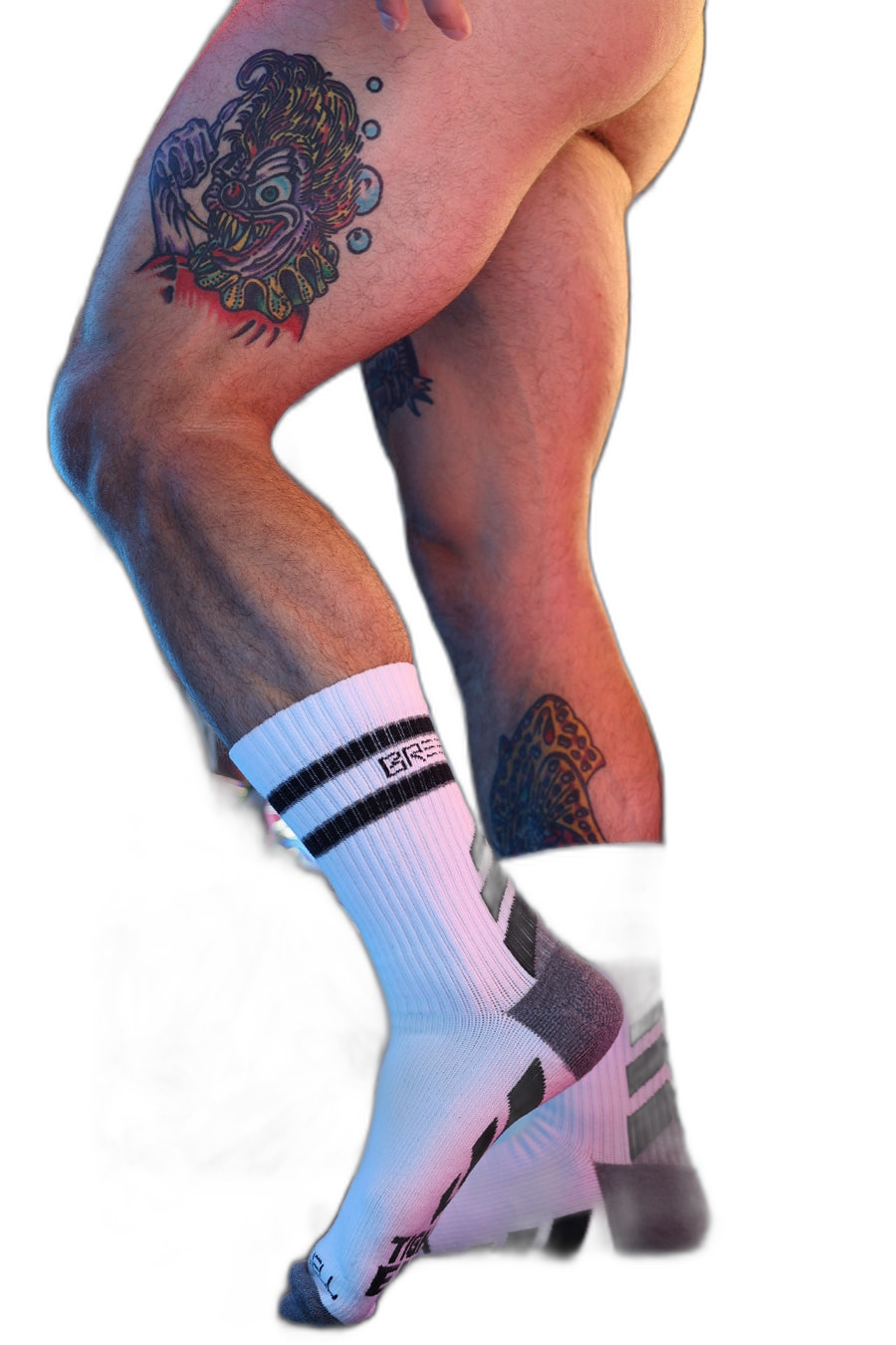Breedwell Gymnetixxx Crew Socks White