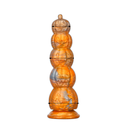 Pumpkin Anal Beads - Hands-Free Butt Plug - Soft Silicone Anal Sex Toy