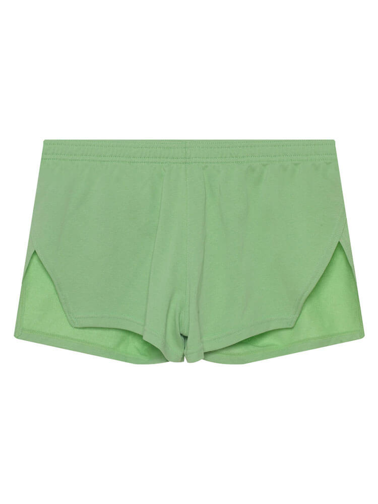 Men's Solid Color Slit Loose Pocket Boxer Briefs