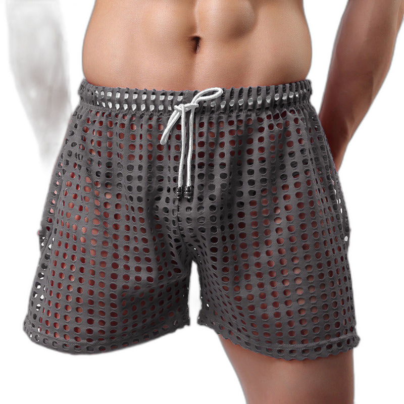 Loose Fishnet Mesh Shorts