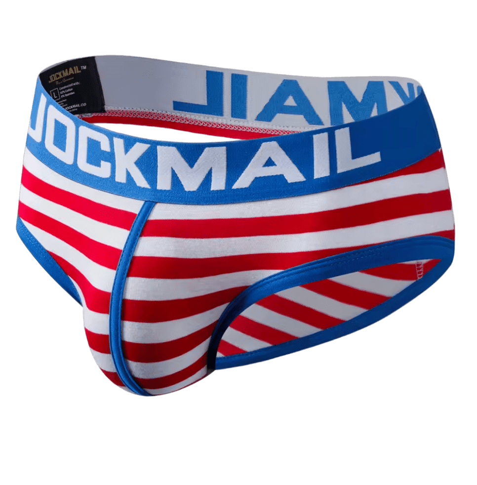 Jockmail Classic Briefs Red/White Stripes