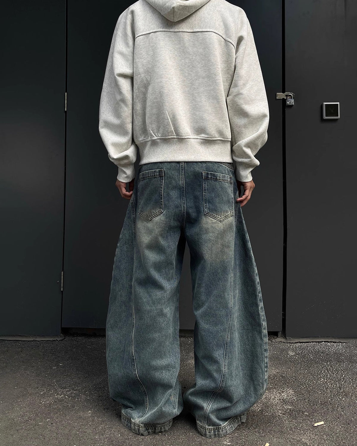 Blade Pants - Distressed Wide-Legged Denim