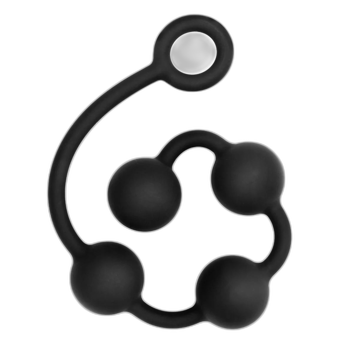Prowler RED Silicone Anal Beads Black Small