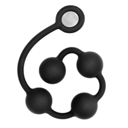 Prowler RED Silicone Anal Beads Black Small