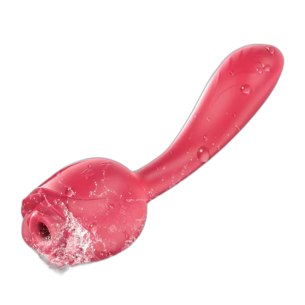 Immortal Flower VIII - Rose Clitoral Suction Stimulator with G-Spot Vibrator