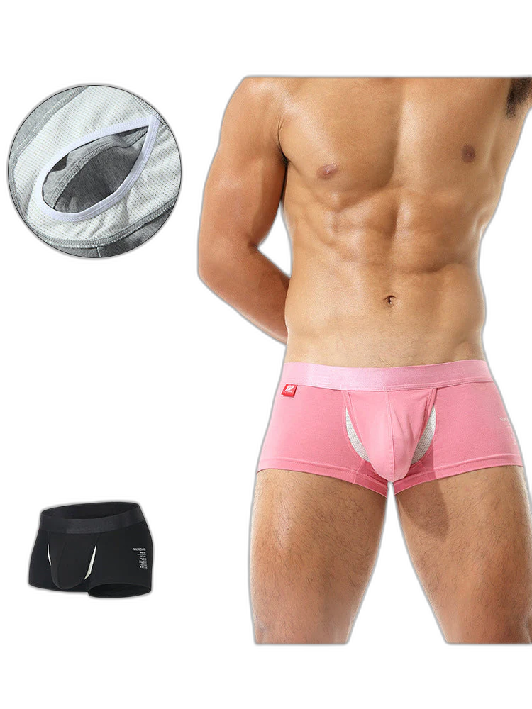 2 Pack Men's Large Pouch Casual Underwear