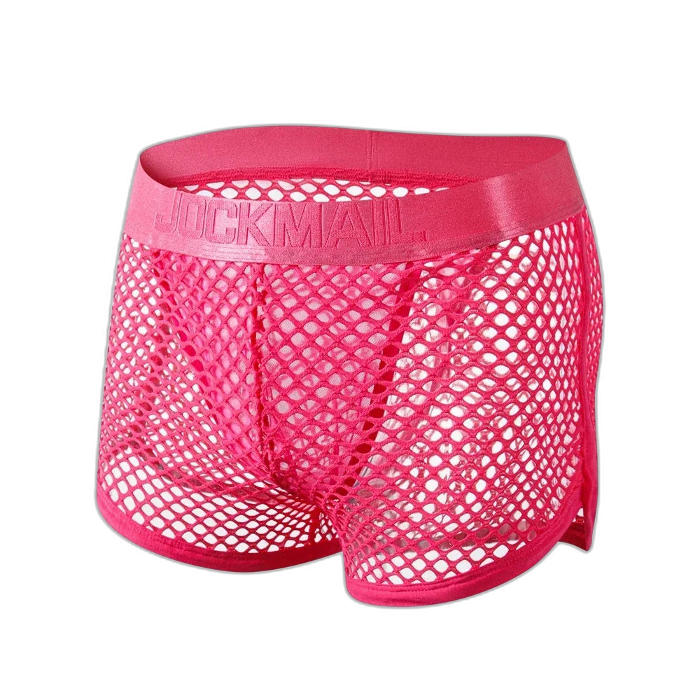 Jockmail 'Reveal All Fishnet' Underwear Shorts