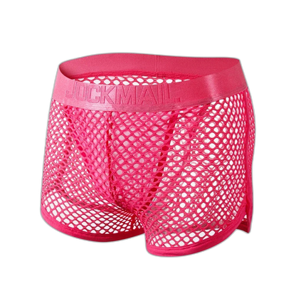 Jockmail 'Reveal All Fishnet' Underwear Shorts