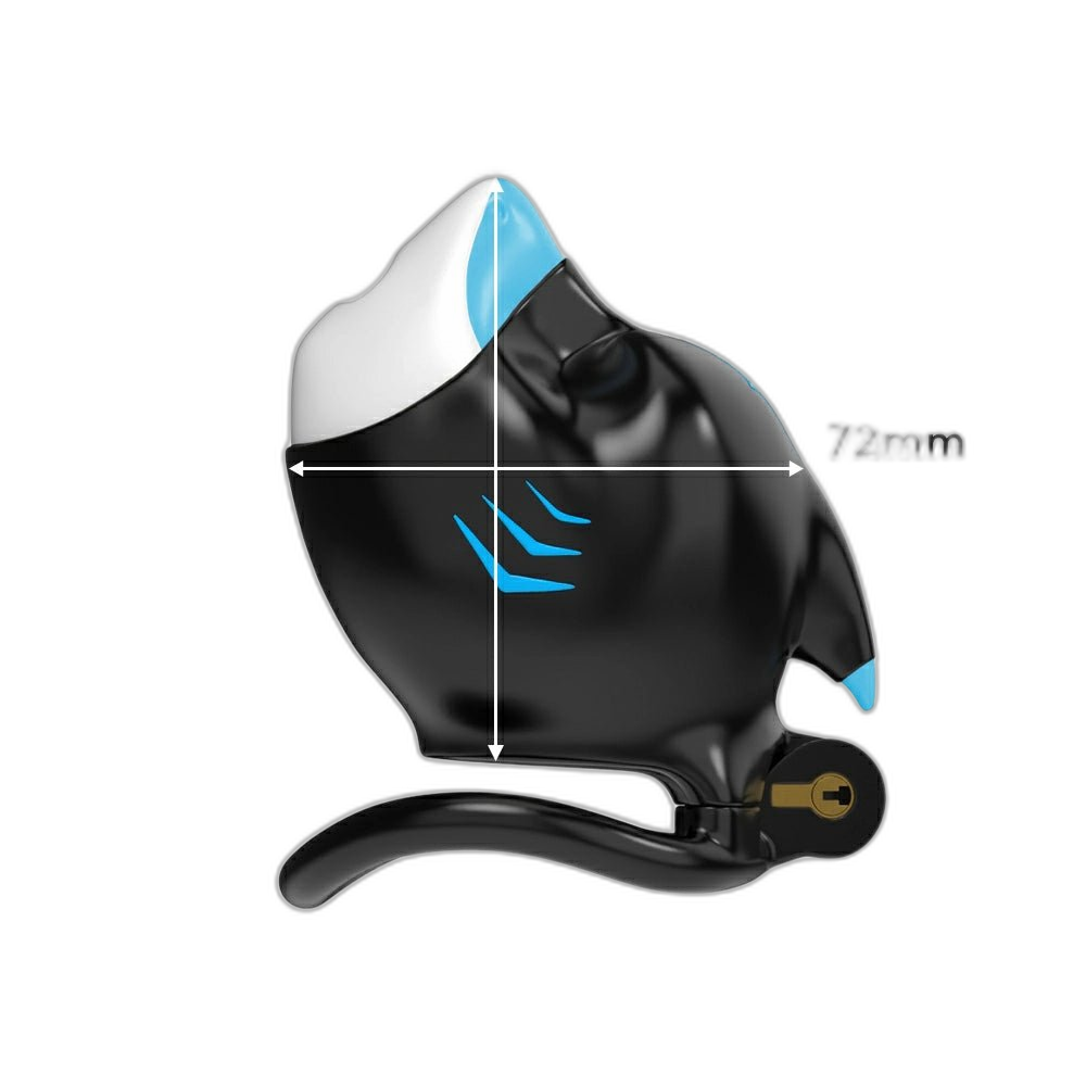 Furrjoi Shark Chastity Cage Light Blue