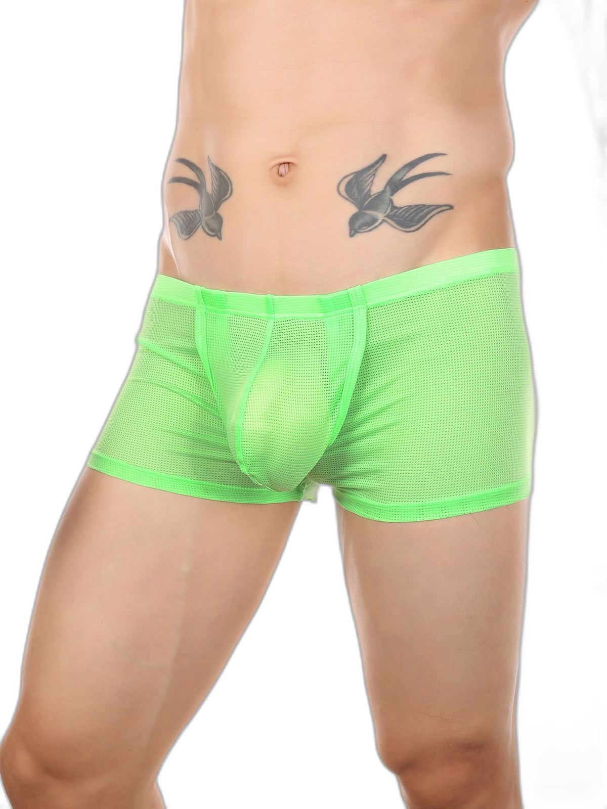 Men's Big Pouch U-convex Trunks with Fly